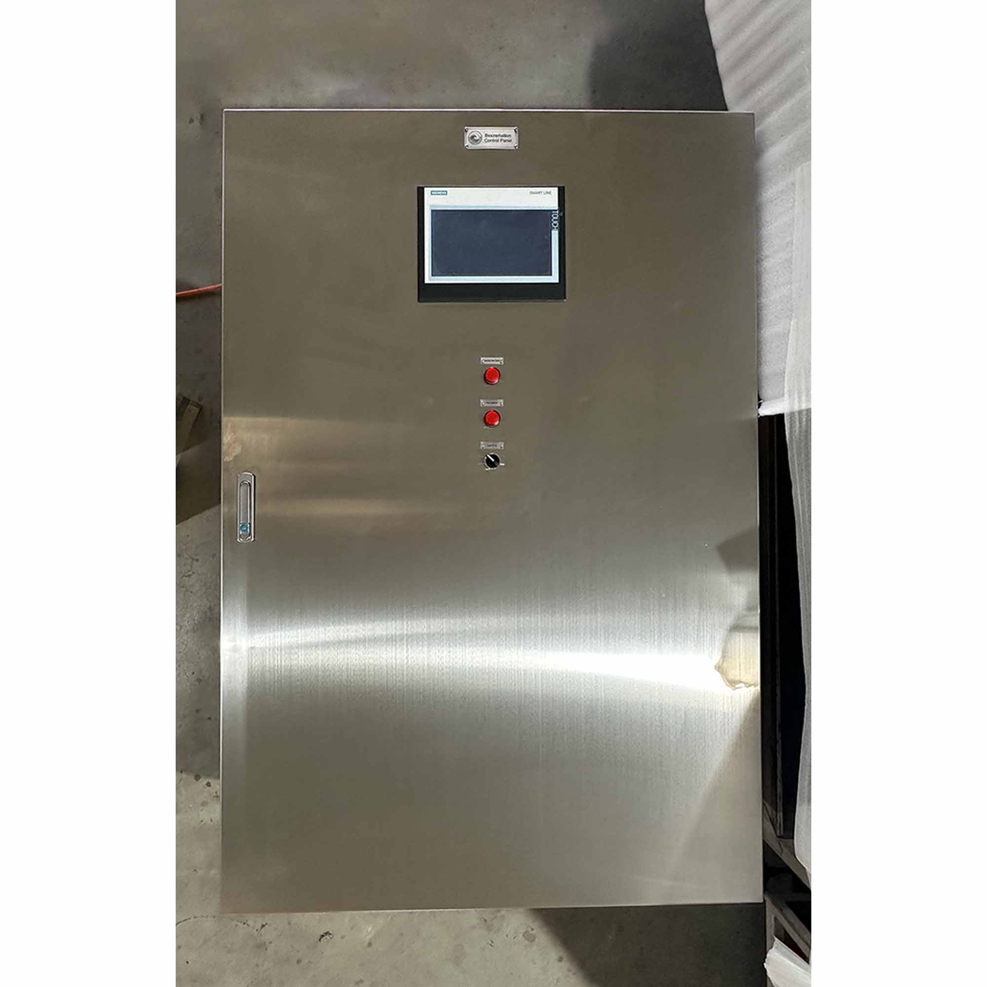 Customized control panel enclosure ready for export packaging
