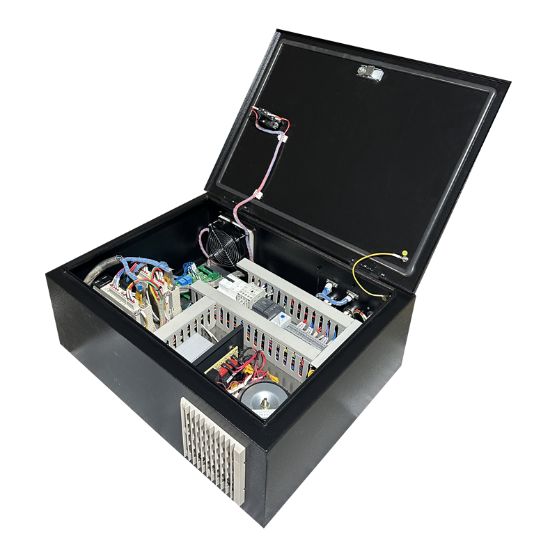 IP54 wall-mounted gym smart equipment control box with DIN rails, MCB and RCD modules
