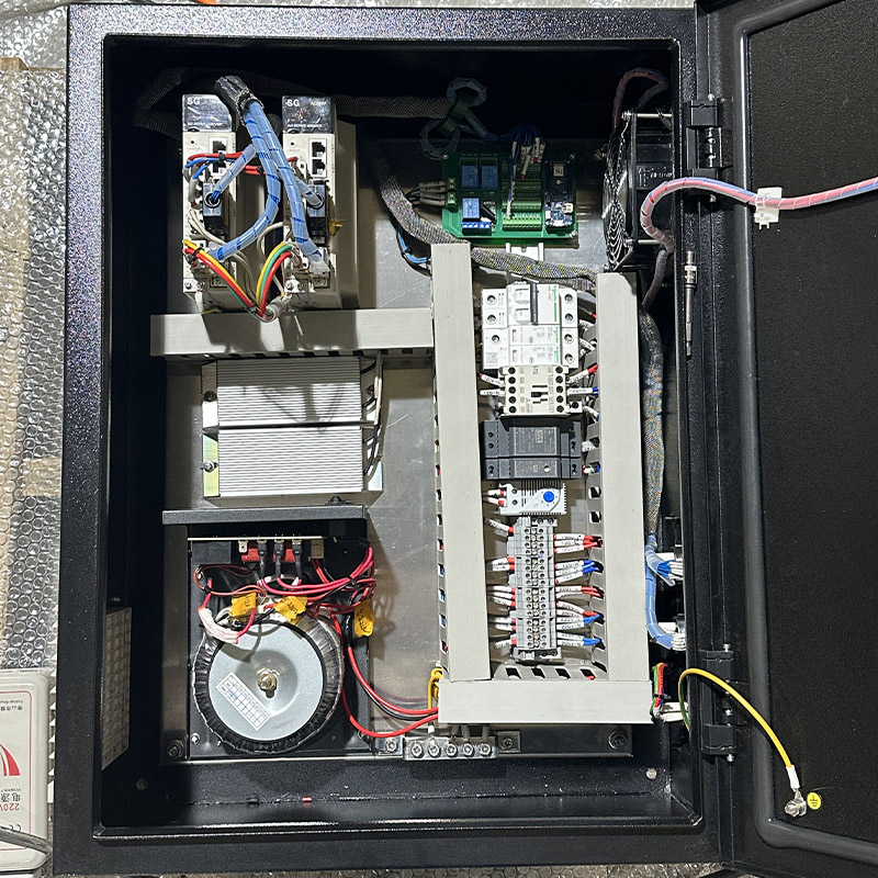 Gym smart equipment control box with IP54 protection, EPDM door seal and DIN rail internal layout