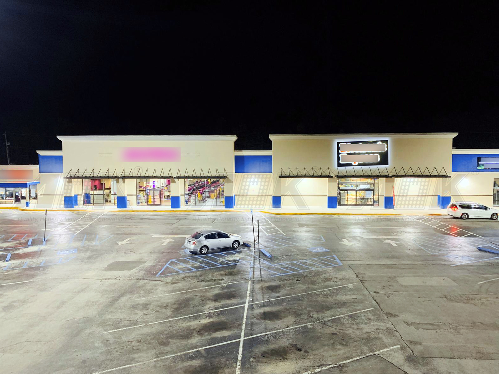 Supermarket Parking Lot Lighting in USA
