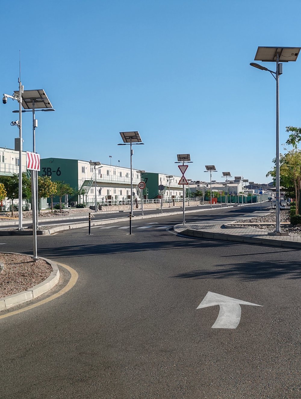 Solar street lighting installation SL in UAE