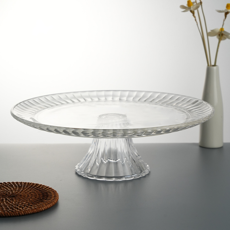 glass cake stand