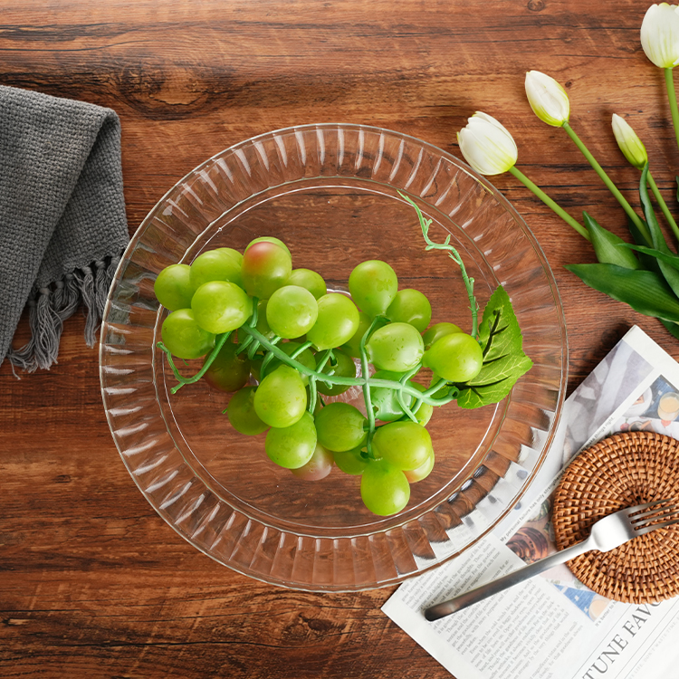 Glass cake stand KTPL1572A-A by LAKOTTO, soda lime glass, 312mm diameter