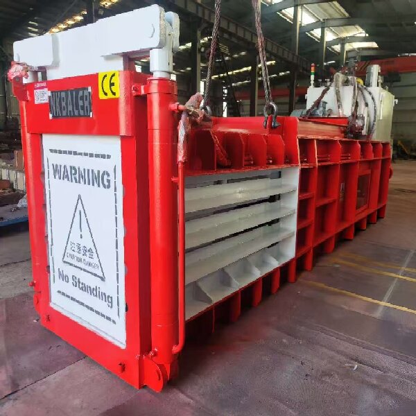 Semi-Automatic Horizontal Baler NKW80BD rear view