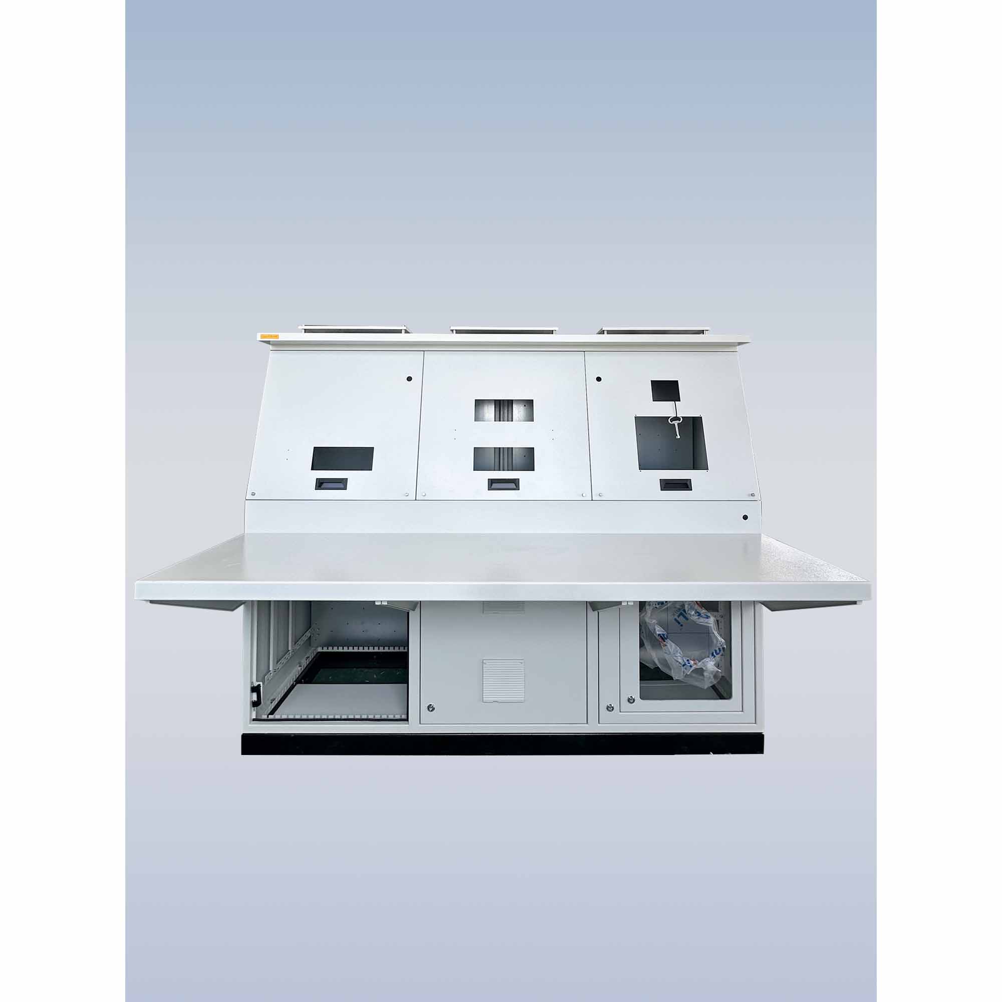 Control Room Console with equipment installed