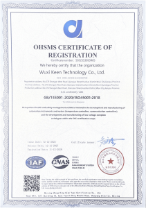 OHSMS CERTIFICATE OF REGISTRATION
