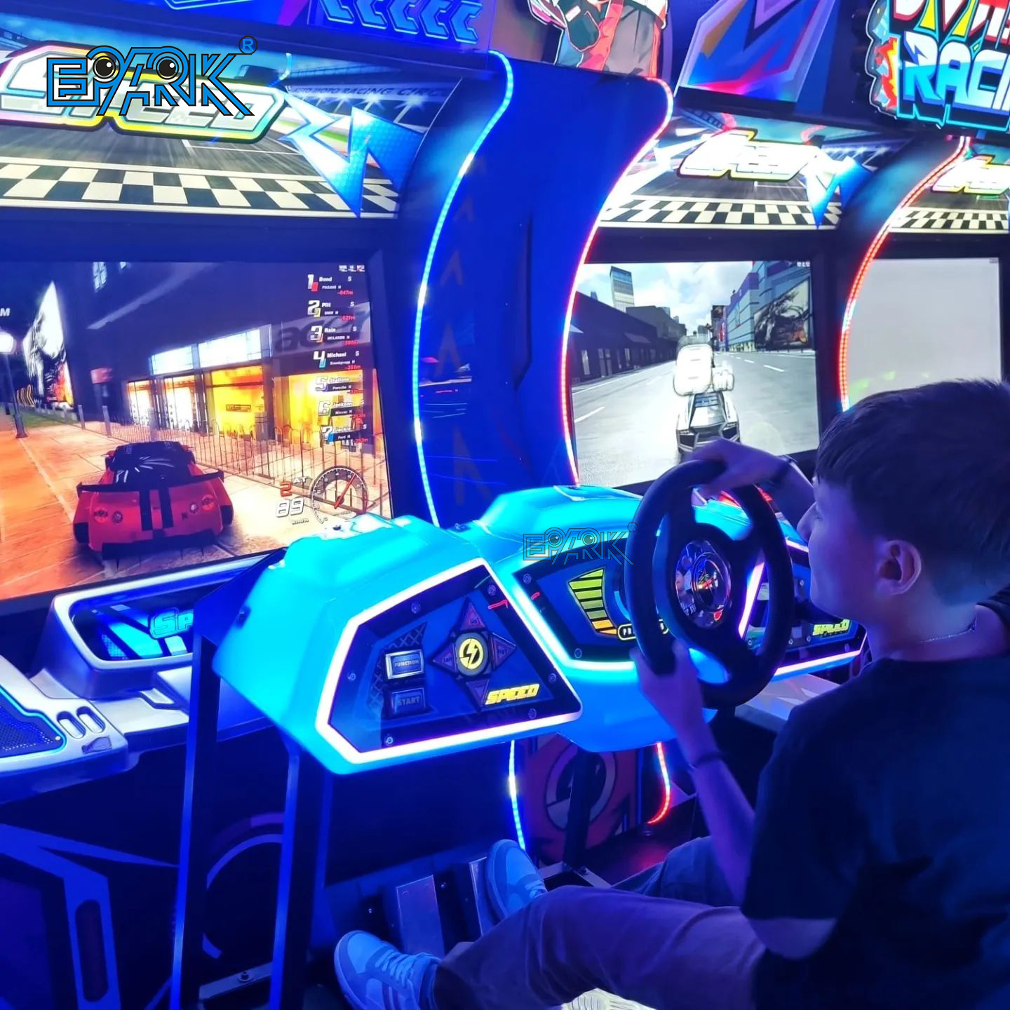 Arcade machines in a commercial entertainment venue
