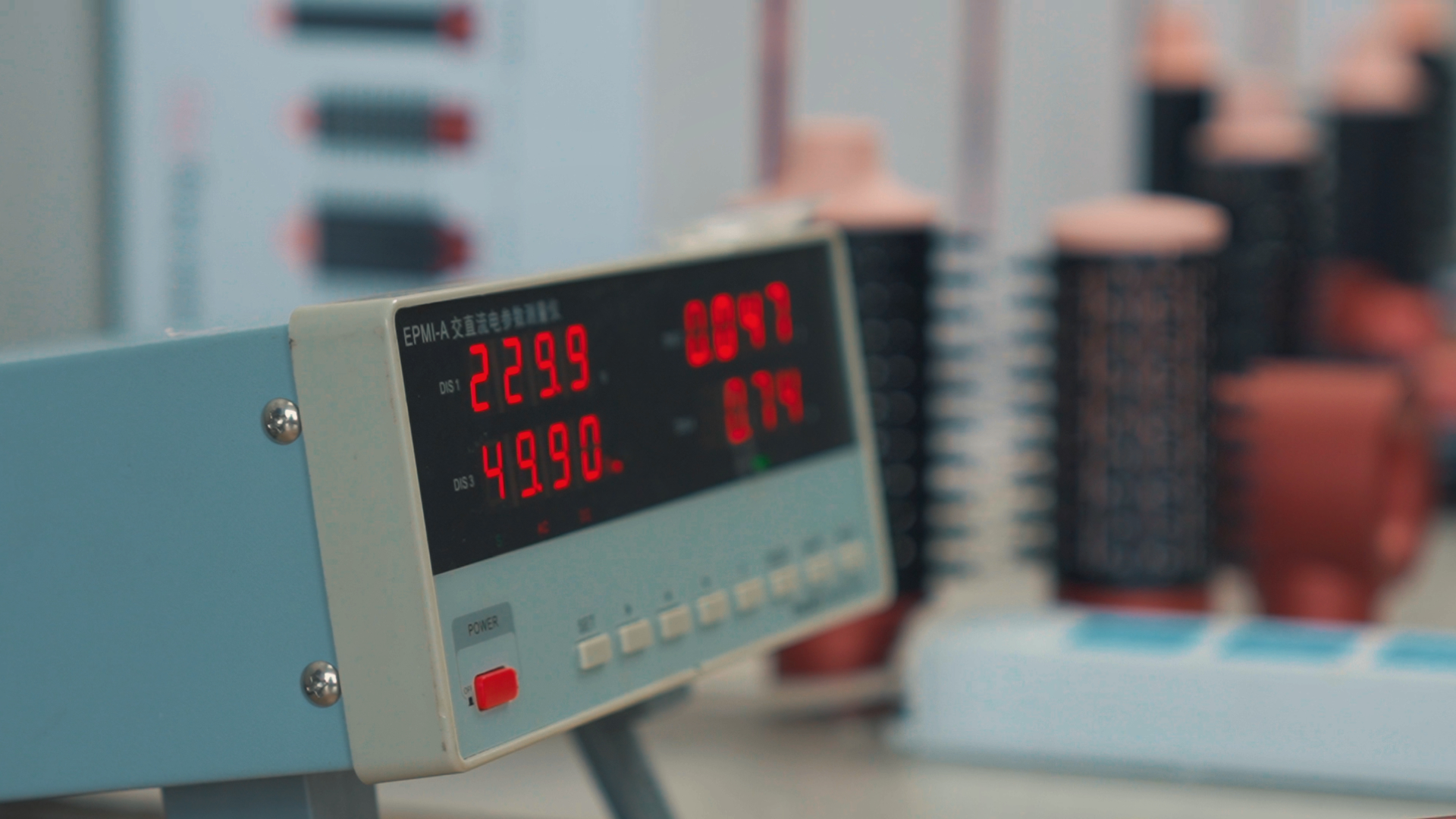 Displays of mixer, blender and cooker products prepared for export orders