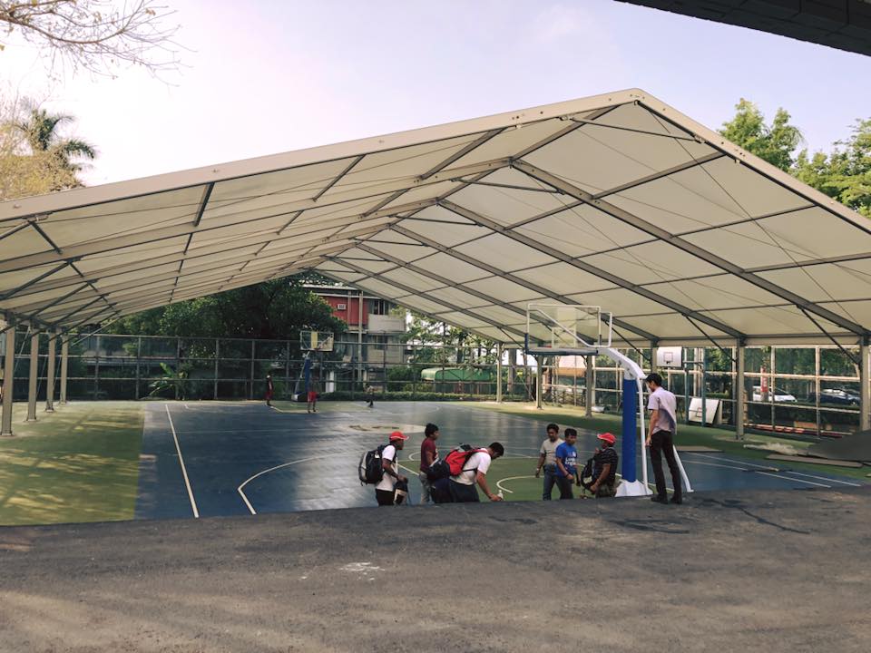 Sports tent used for basketball events 15x45m