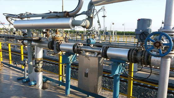 Mass flow meter for crude oil with stainless steel wetted parts for abrasive and corrosive service