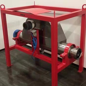 High pressure mass flow meter installation