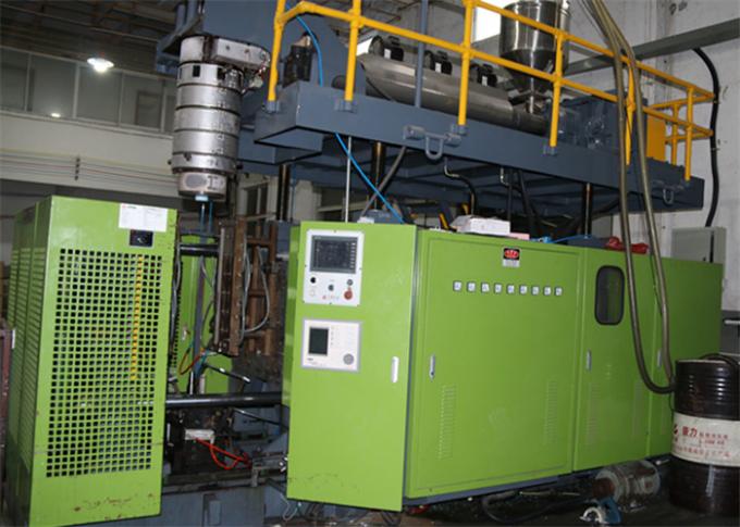 Blow molding machine in factory