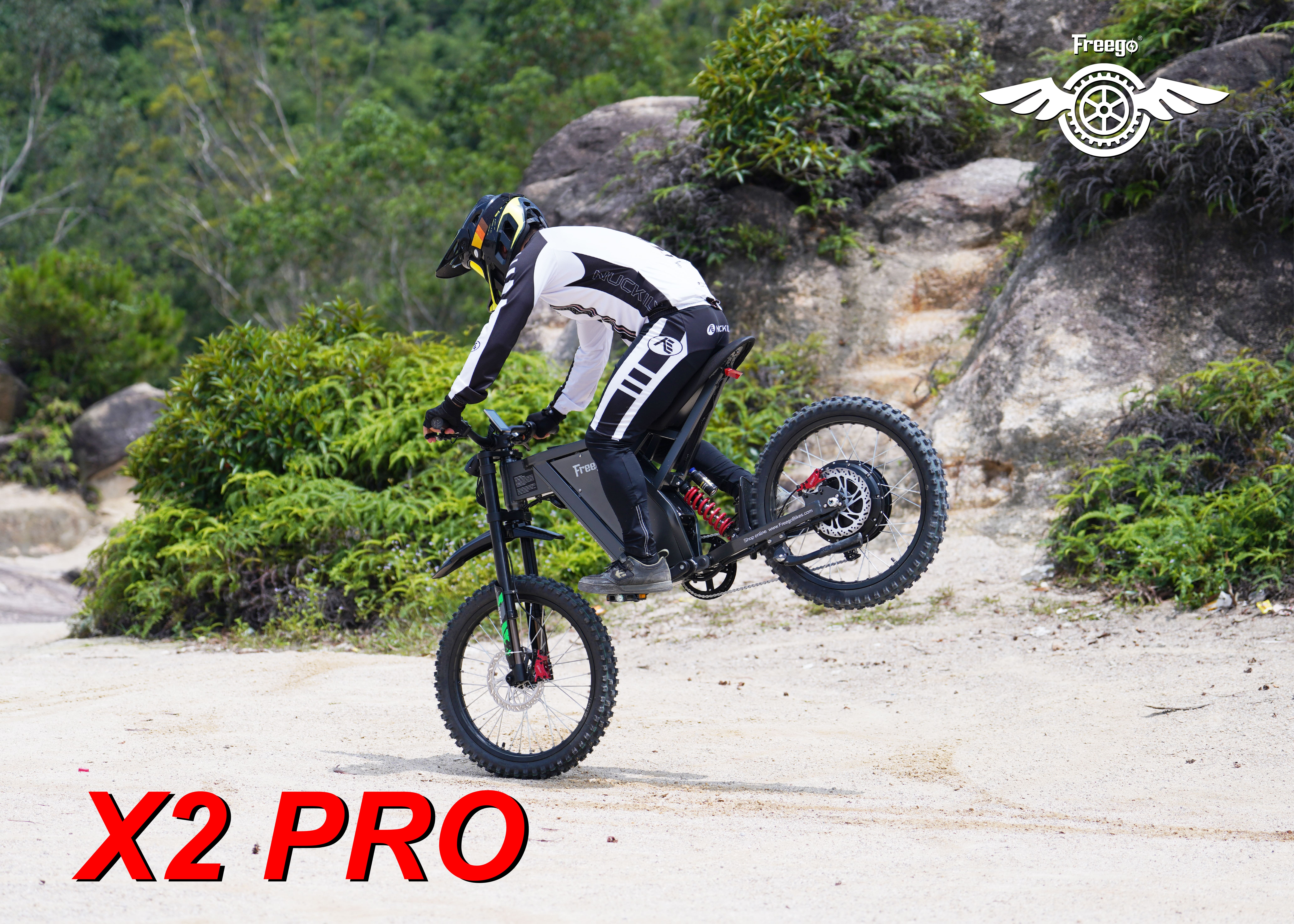 Freego X2 Pro in an off-road setting