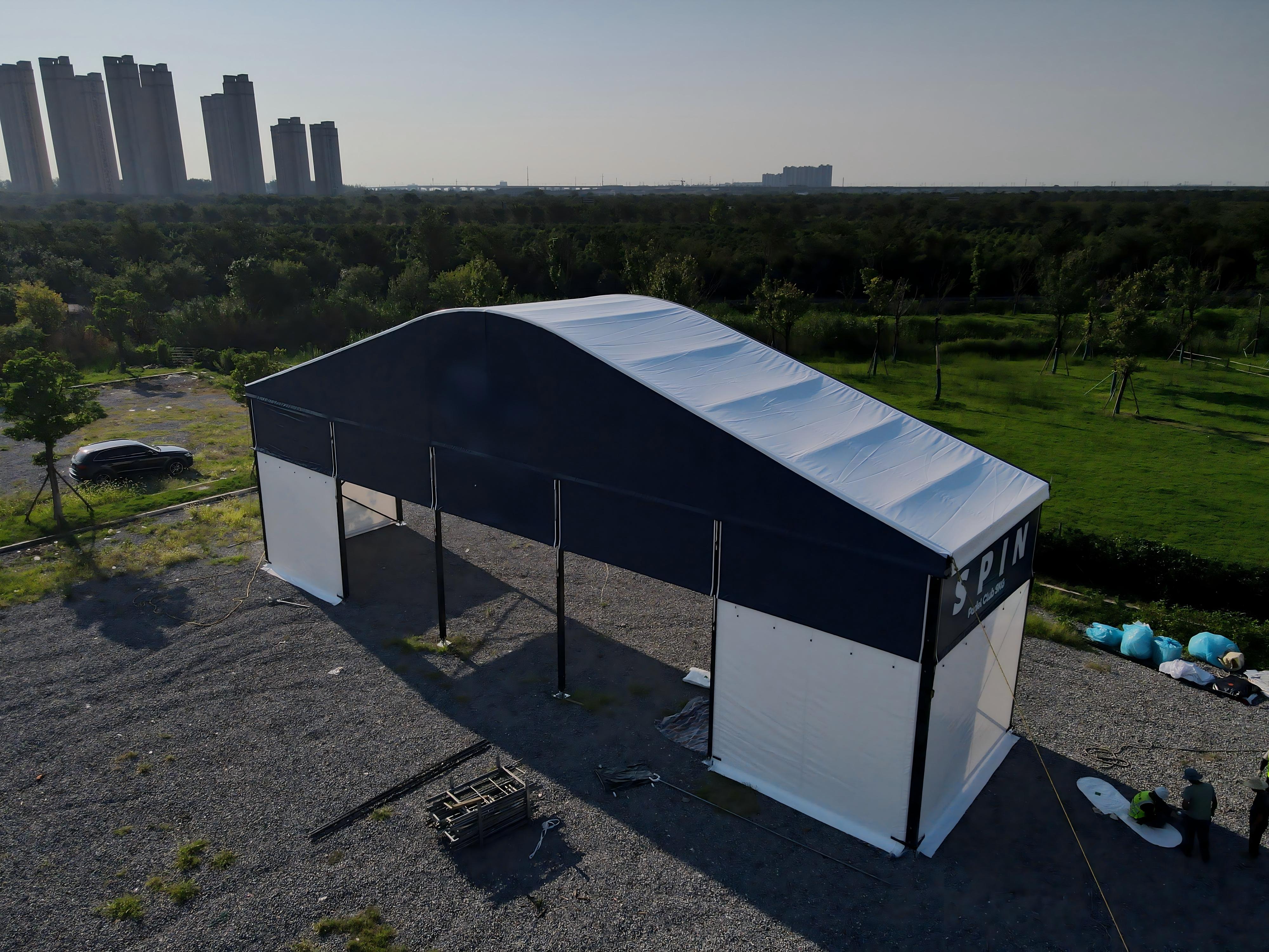 Contact HUANYUTENT for sports tent samples and quotes