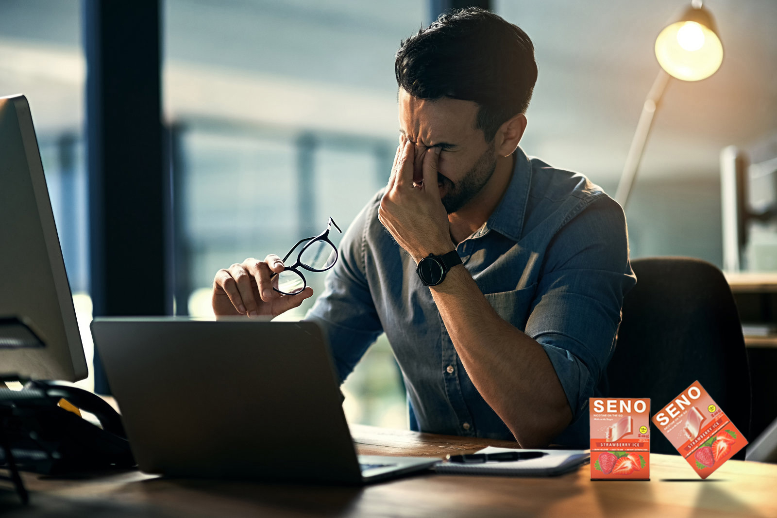 Home environment with SENO nicotine strips