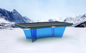 Glass Art Pool Table