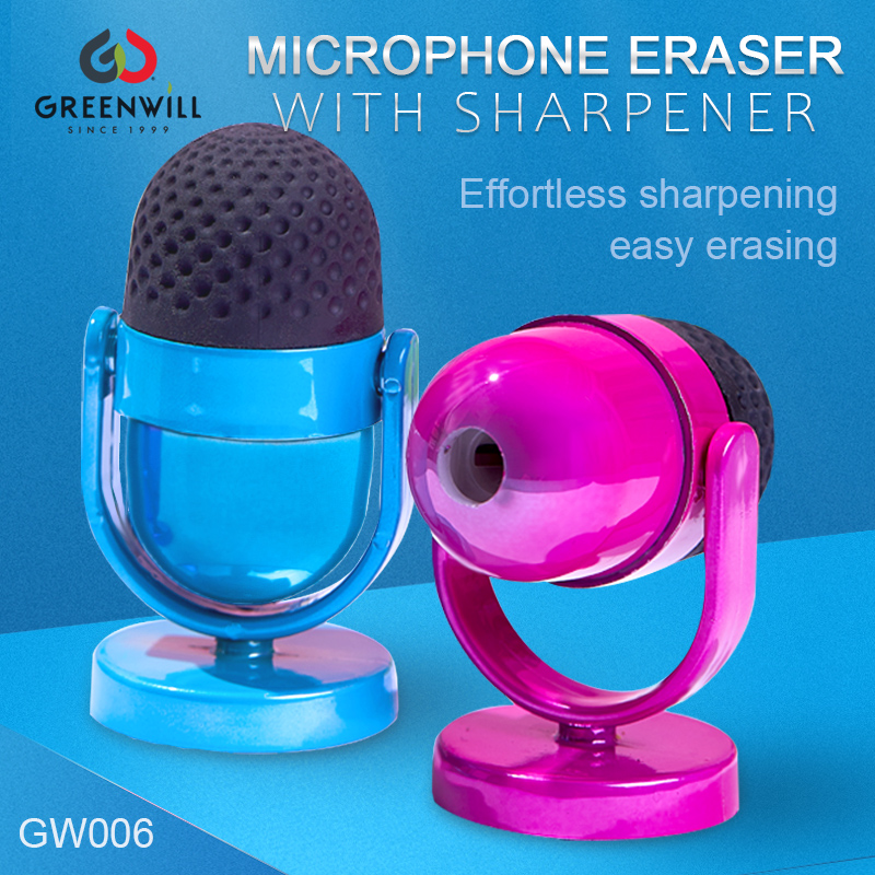 Greenwill GW006 microphone eraser with sharpener