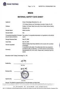 Material Safety Data Sheet (MSDS)