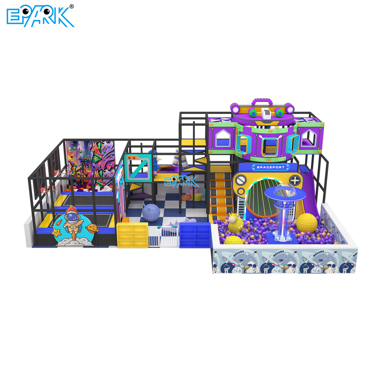 Soft play area with macaron colors