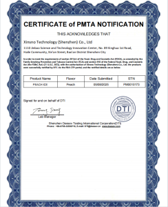 CERTIFICATE of PMTA NOTIFICATION