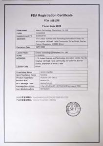 FDA Registration Certificate