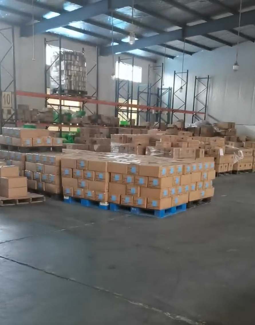 Goods ready to be shipped from Greenwill factory