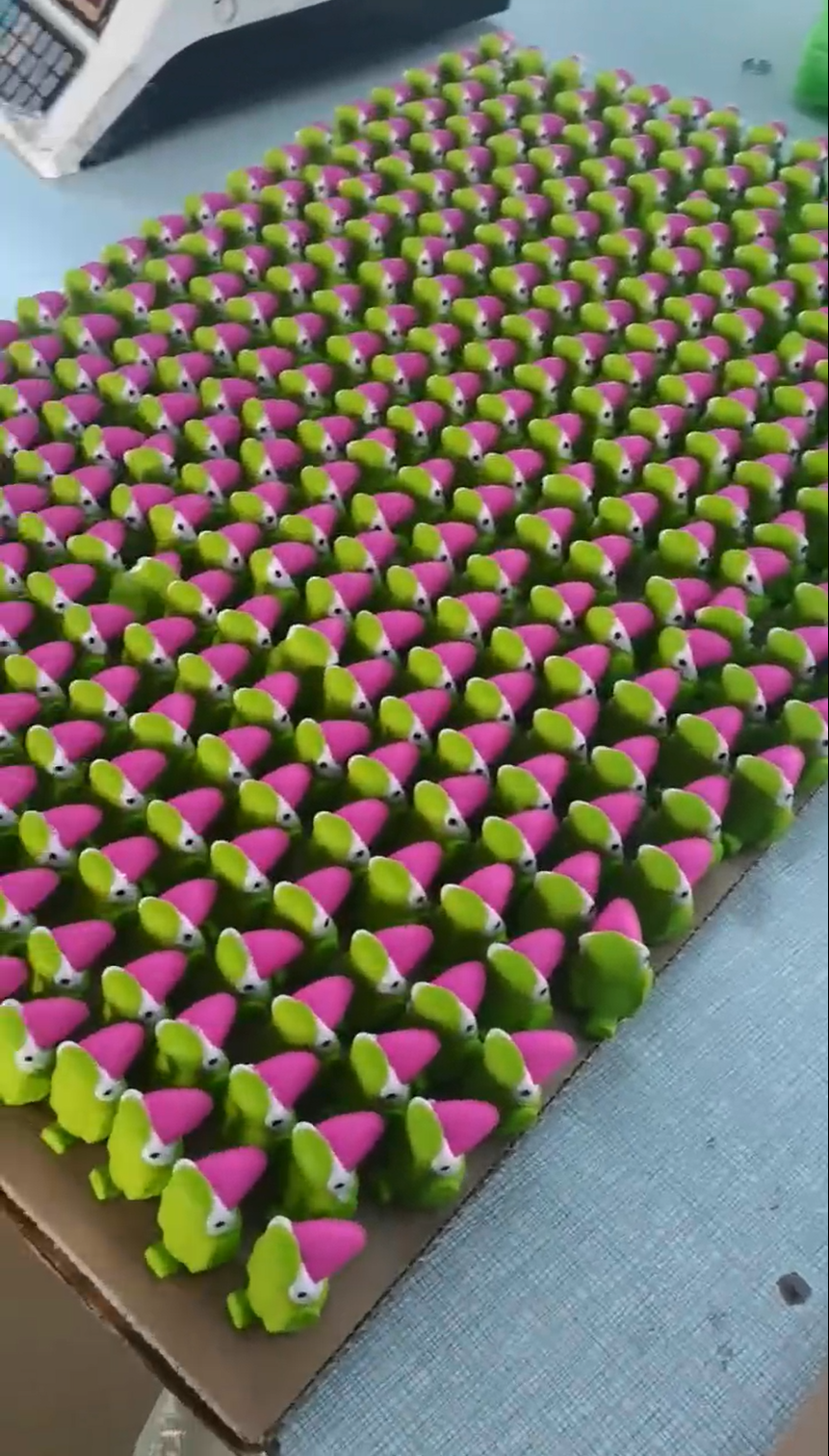 Eraser assembly at Greenwill stationery factory