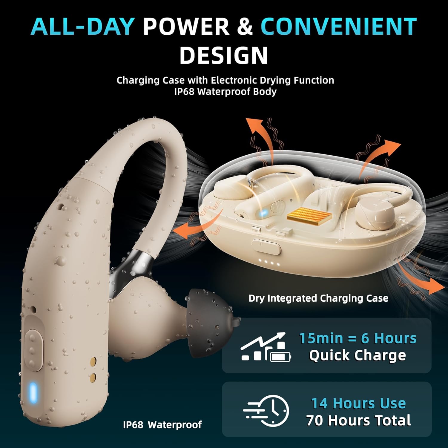 Bluetooth OTC hearing aids H9 app interface