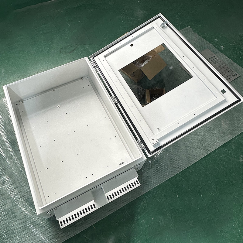 Wall-mounted electrical control panel with EPDM sealed door frame
