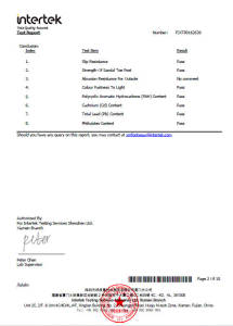 Intertek Footwear Test Report (EVA Flip-Flops)