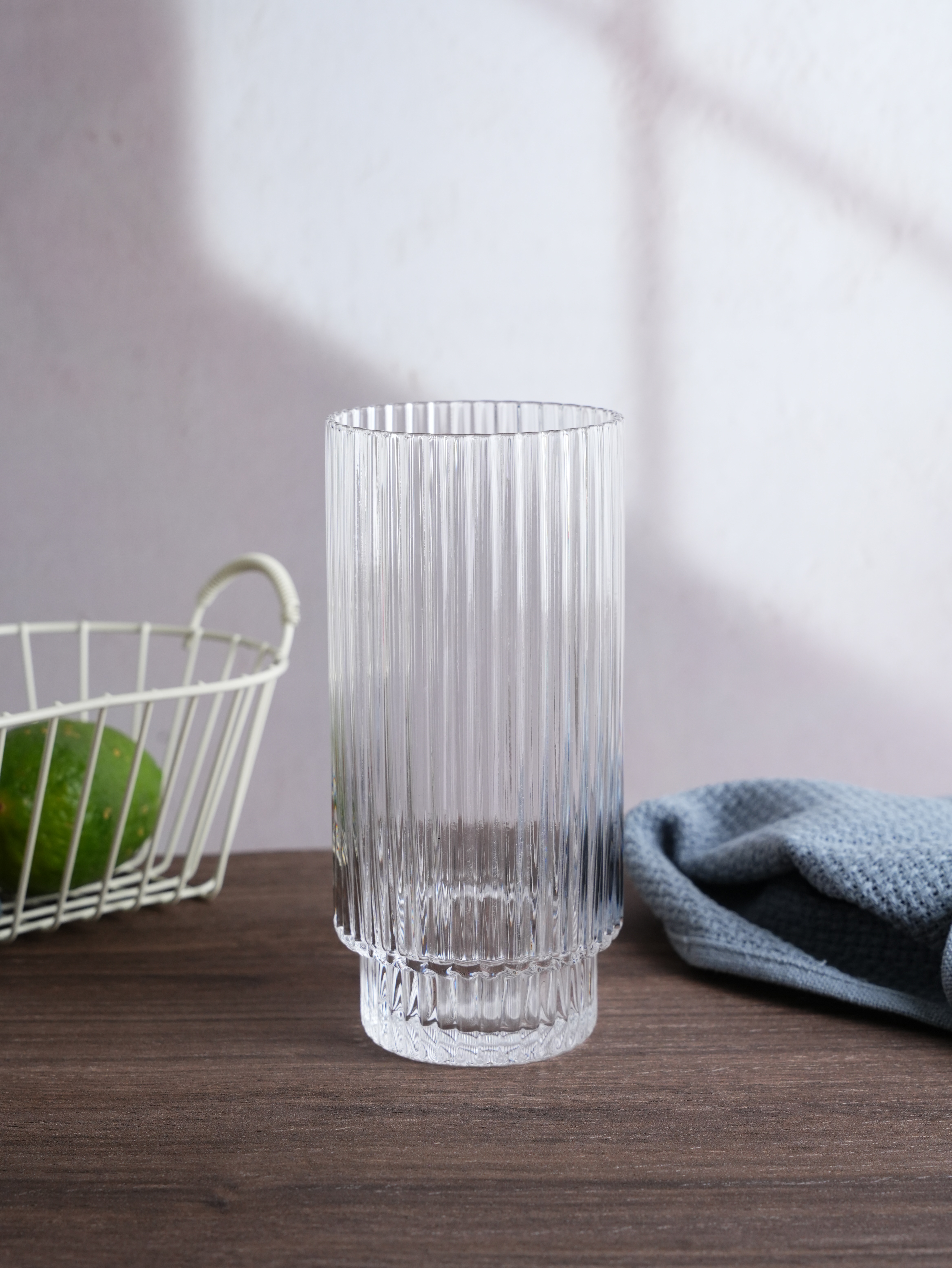 400ml Ribbed Highball Tumbler