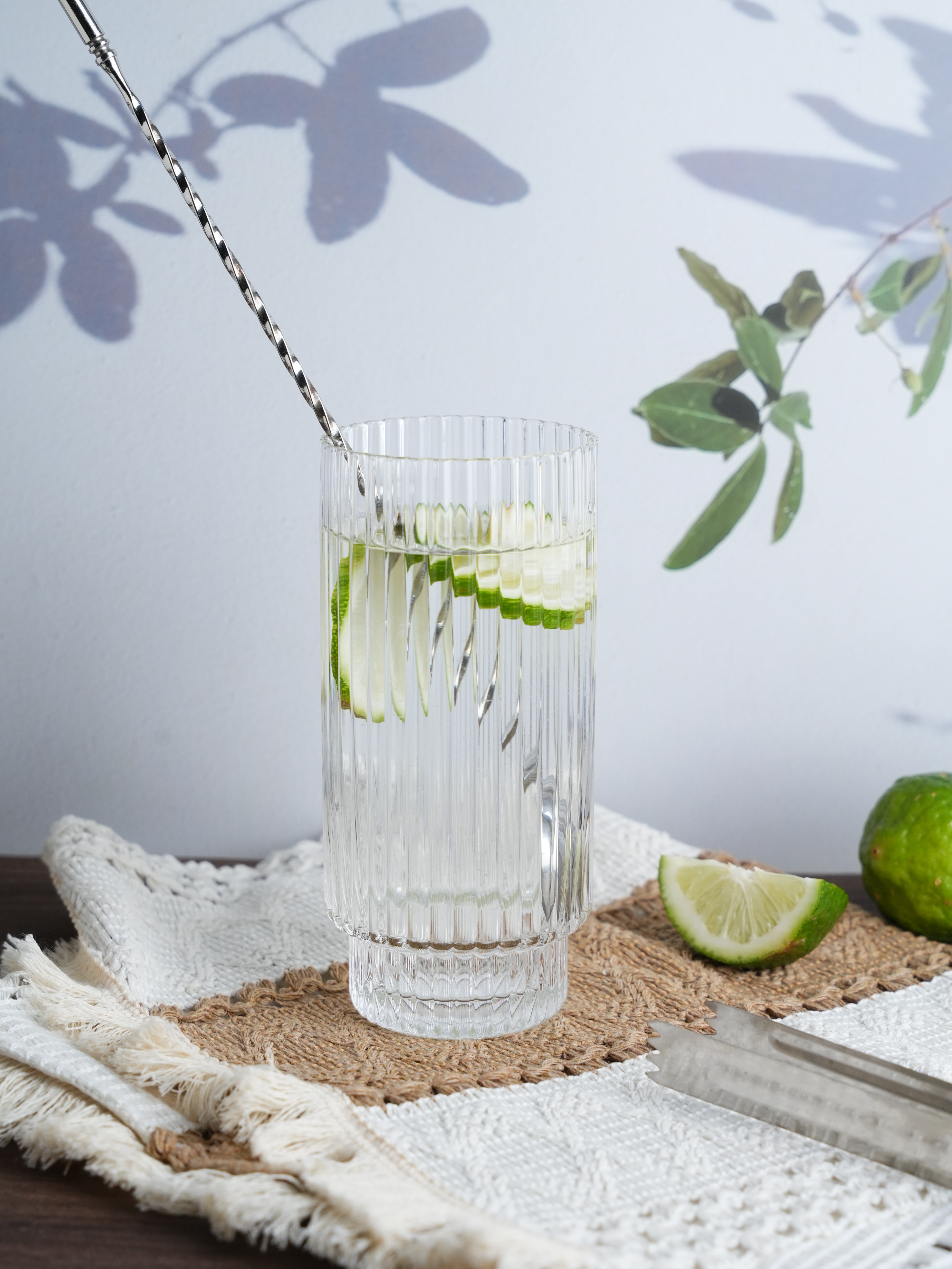 400ml Ribbed Highball Tumbler