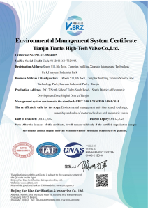 Environmental Management System Certificate