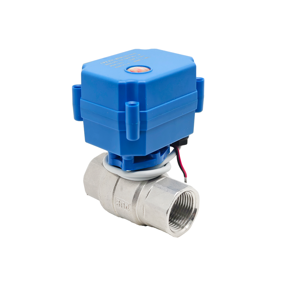 CWX-15N Motorized Ball Valve Brass DC12V 3N·m IP65 2-Way
