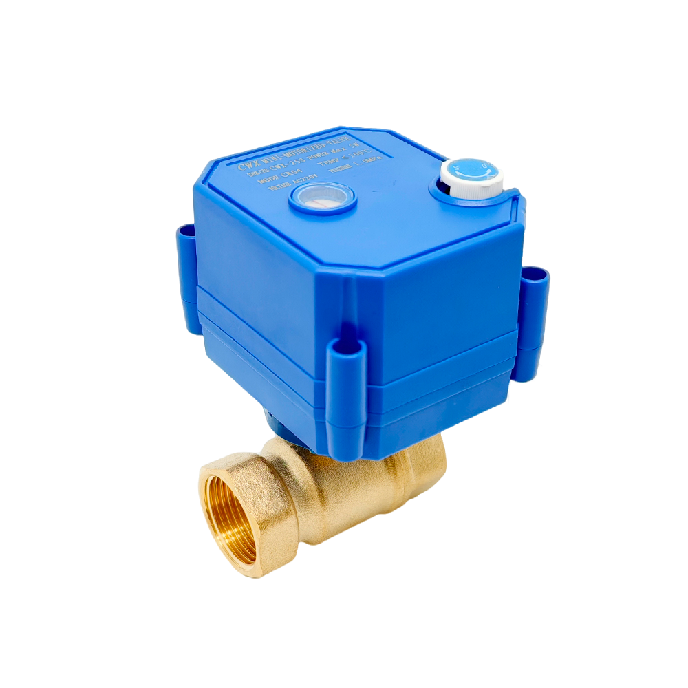 CWX-25S motorized ball valve close-up