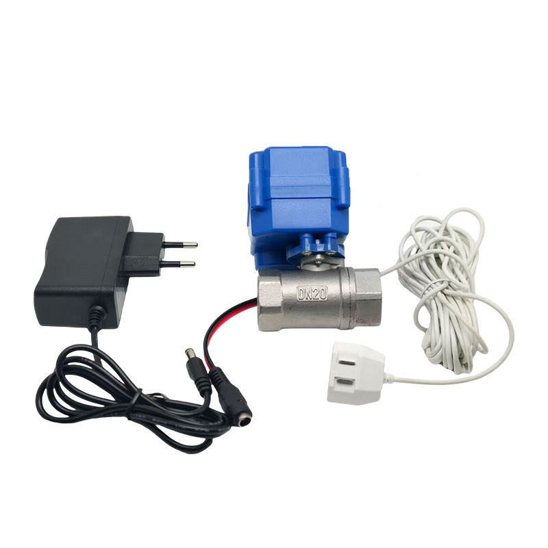 Water leak alarm valve DN20 ABS compact design
