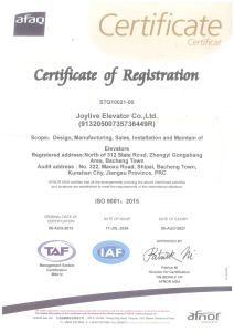 Certificate of Registration