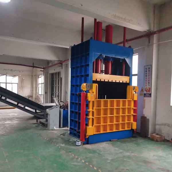 Vertical metal baler NK1580T200 side view