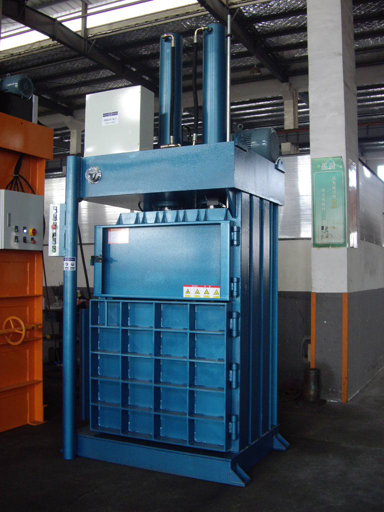 22KW Vertical Fiber Baler NK110T150 with CE Certification - Food & Pharma Waste