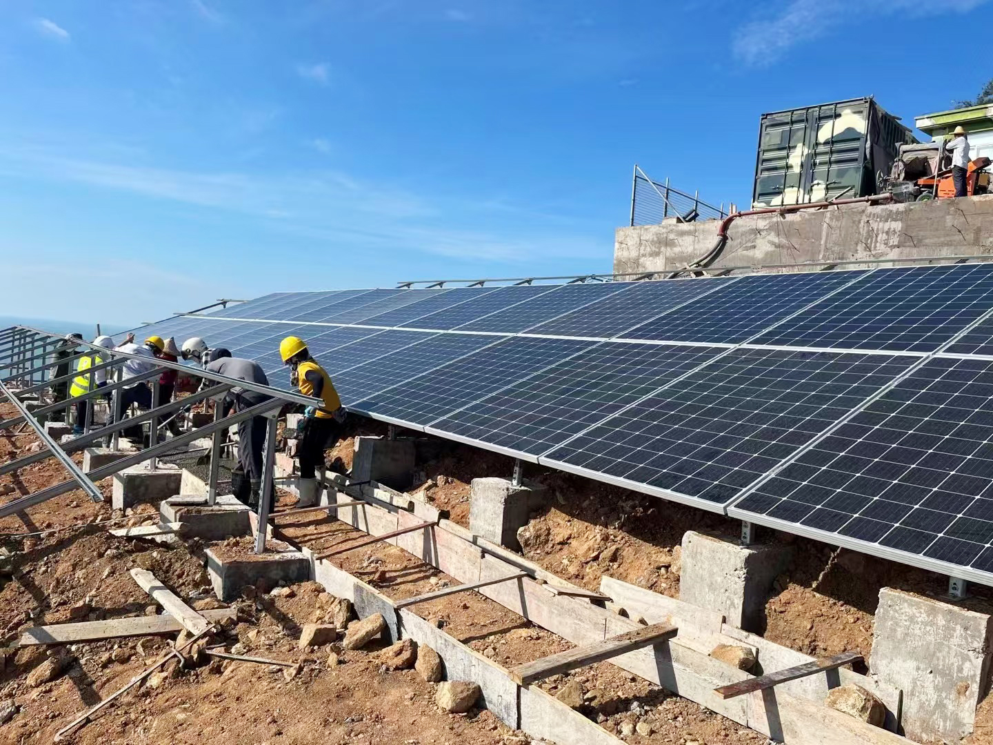 solar panel installation