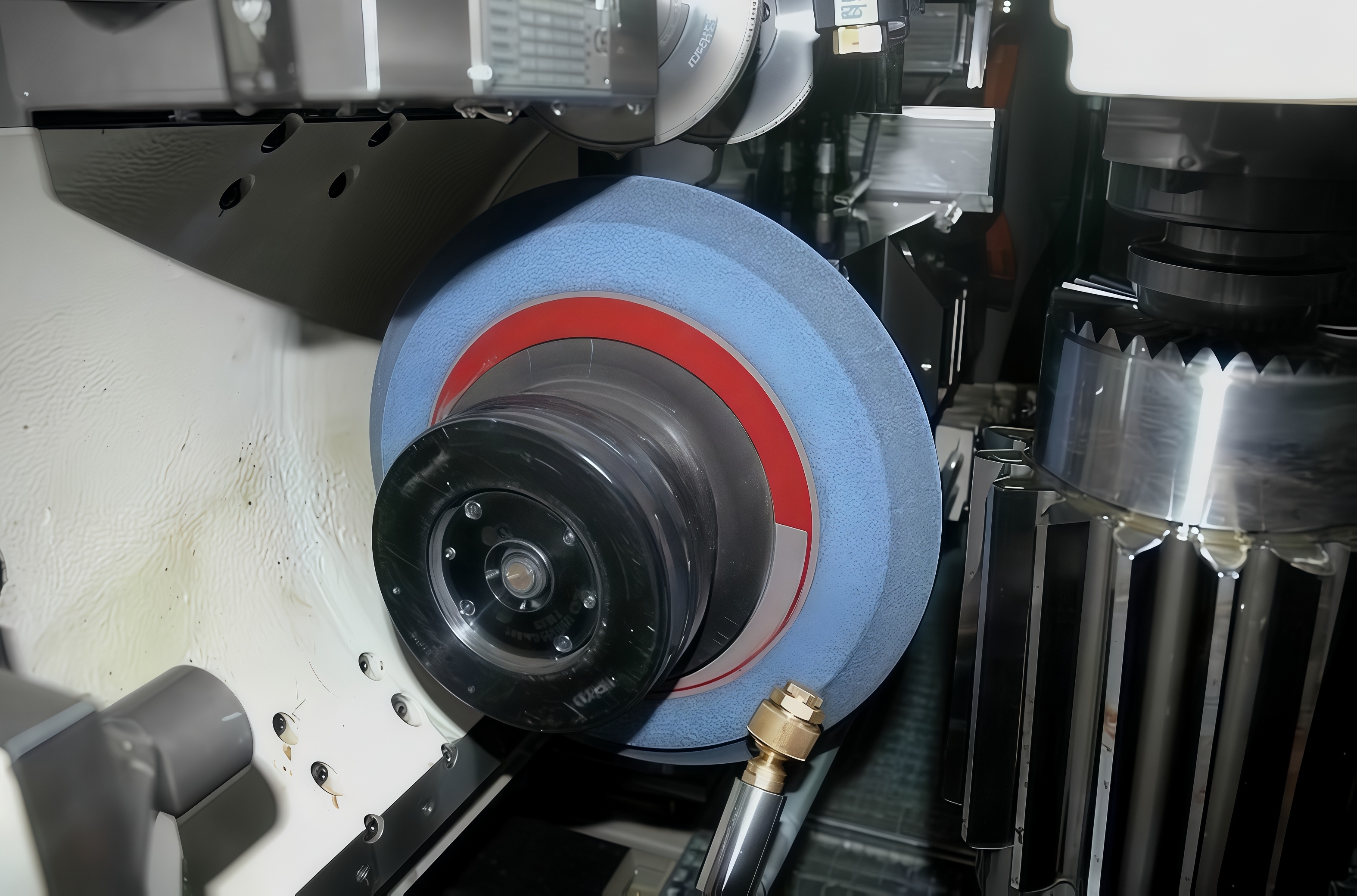 Grinding machine for ceramic grinding wheels