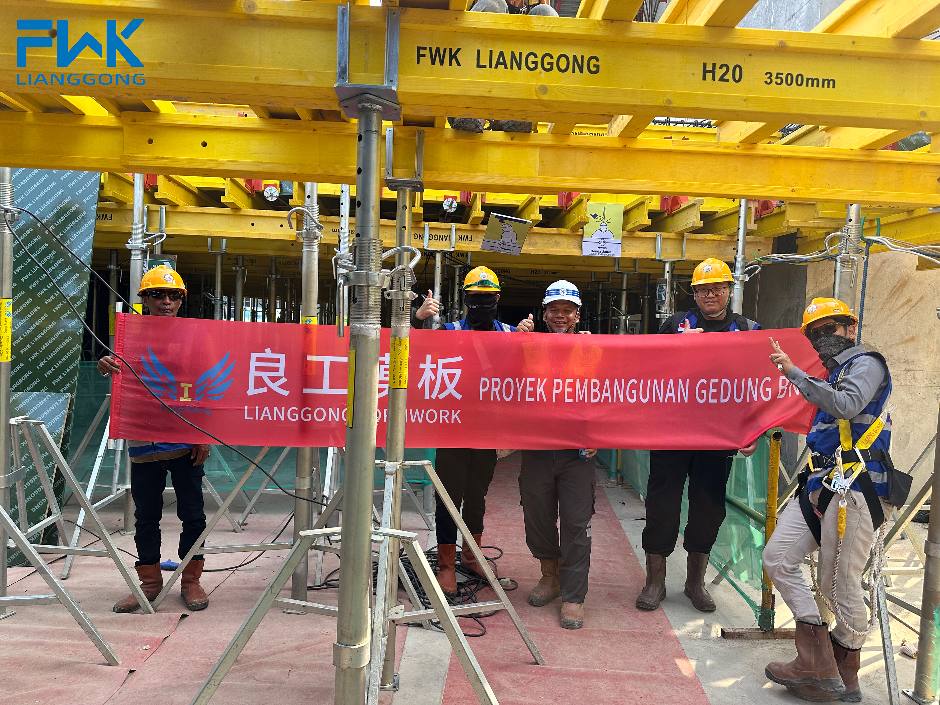 BNI Emerald Tower project in Indonesia using engineered formwork