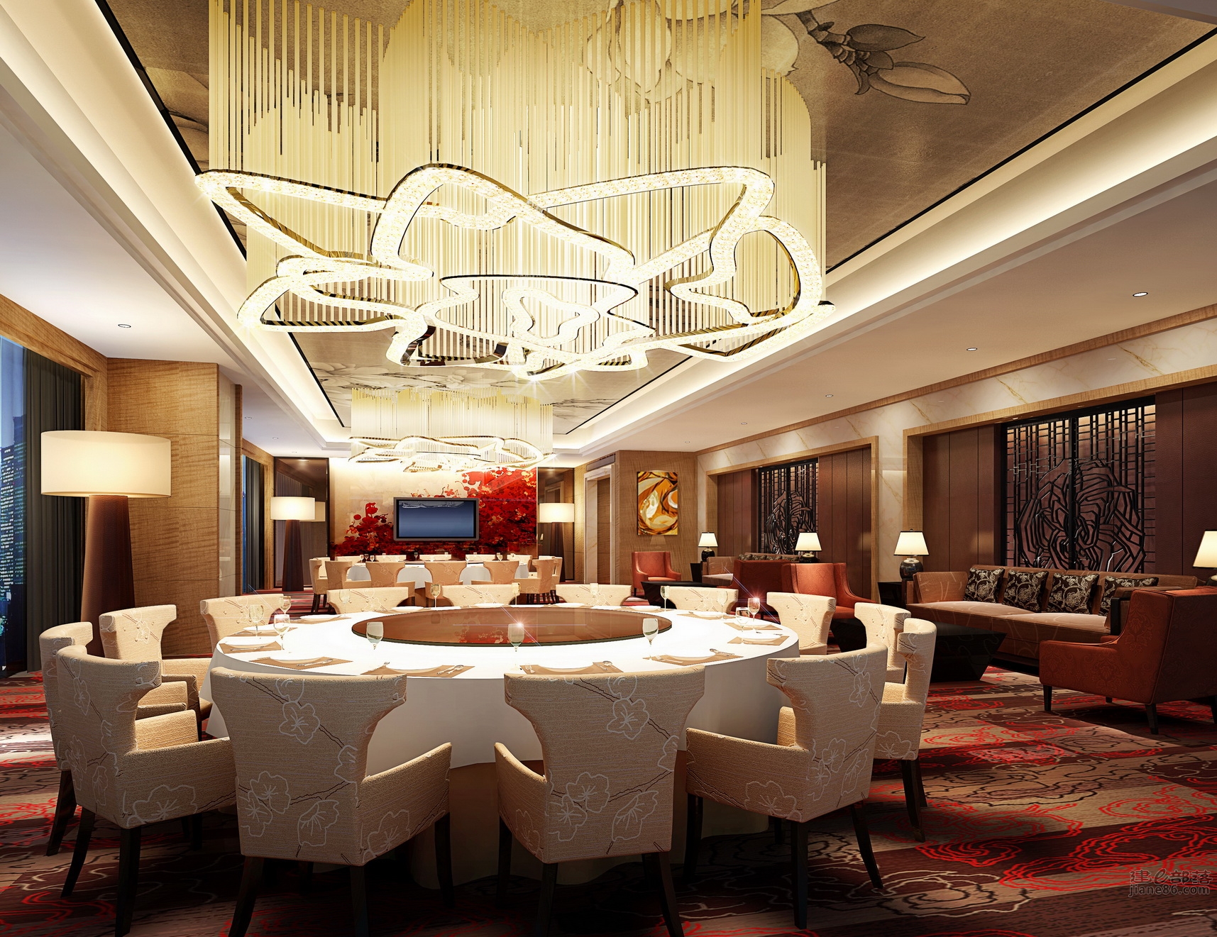 RICHART Function Room Furniture example showcasing modern hotel lounge seating
