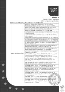 EU TYPE-EXAMINATION CERTIFICATE