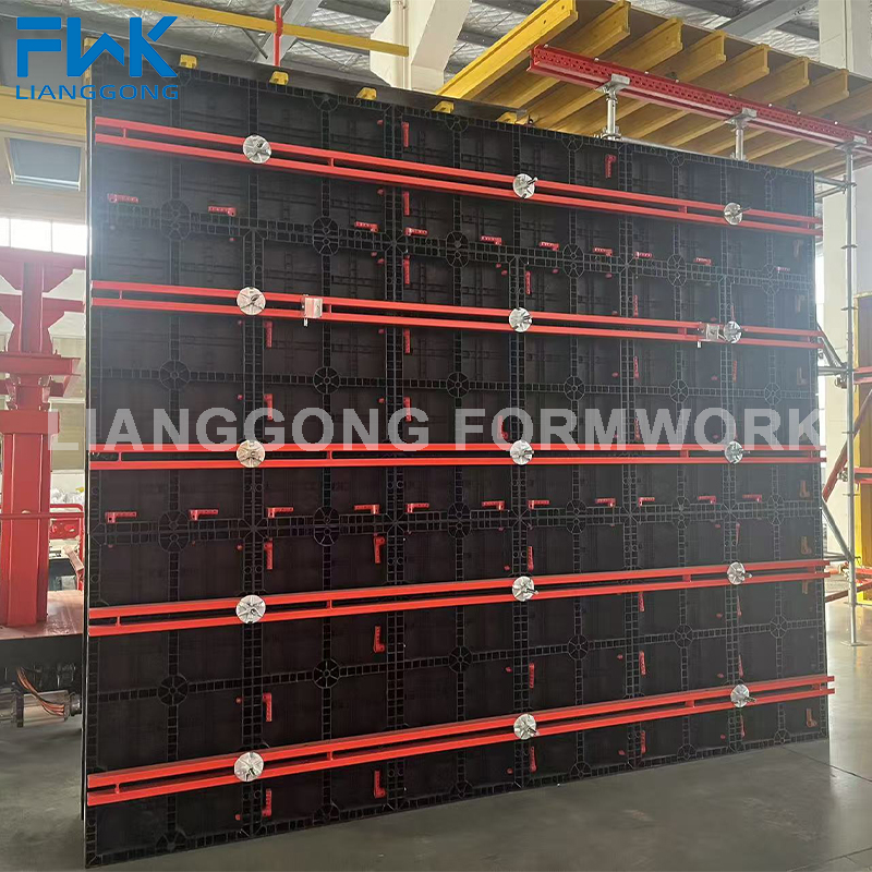 Plastic formwork panel FWK-PF 75 angled view