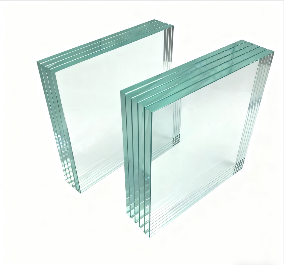 Curved glass architectural application