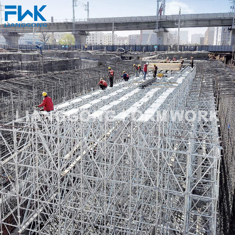 Ring-Lock Scaffolding 60mm system 130kN load capacity Q355B steel