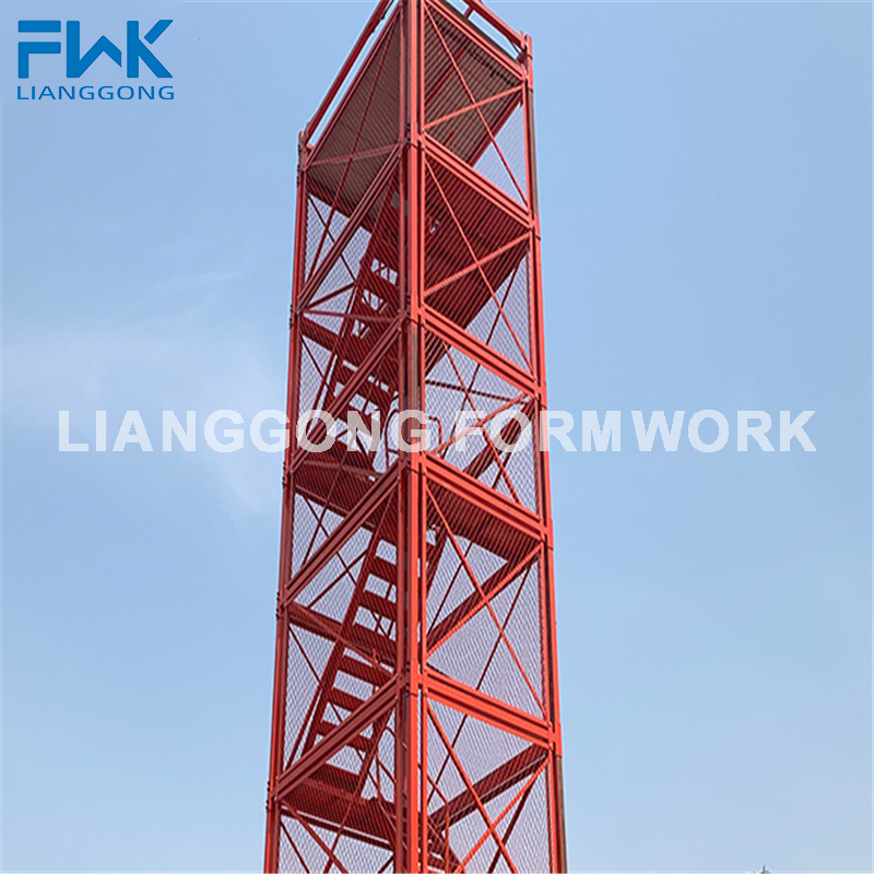 Ring-Lock Stair Tower - Side View