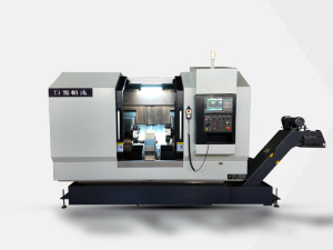 Middle Drive Double-head CNC Lathe