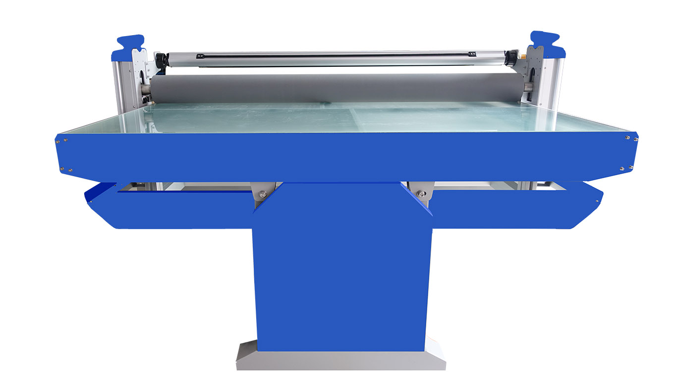 Flatbed Applicator Standard MF-B4 with safety glass table and LED light